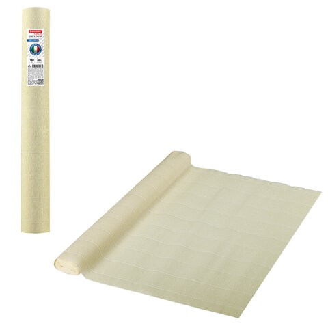 Бумага гофр. Brauberg Fiore 180 г/м2 слоновая кость (603) 50х250 см 112622 цена за 4 шт , 